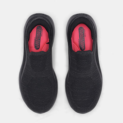 Ladies N-Walk Slip-On Trainer - Black