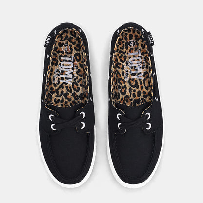 Charlotte Boat Sneaker - Black