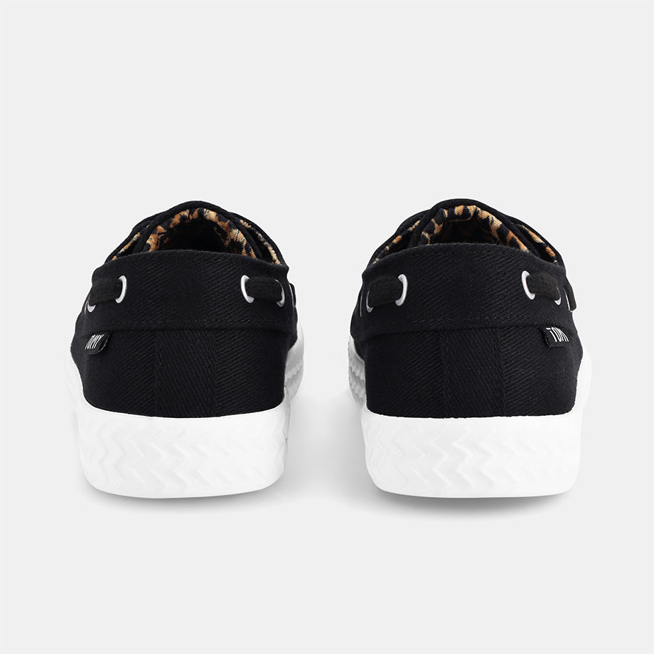 Charlotte Boat Sneaker - Black