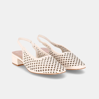 Memphis Sling Back - Beige