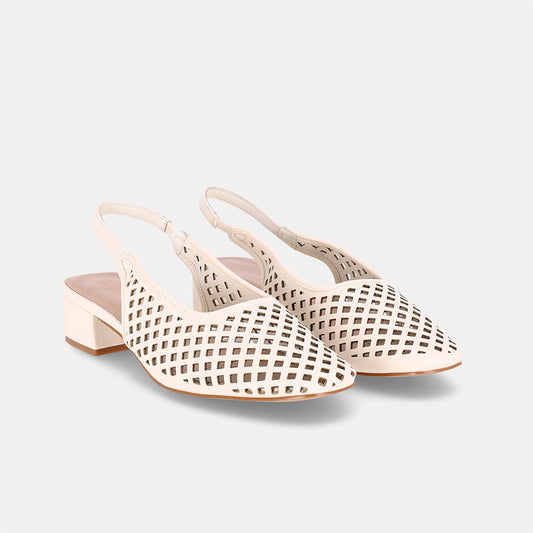 Memphis Sling Back - Beige