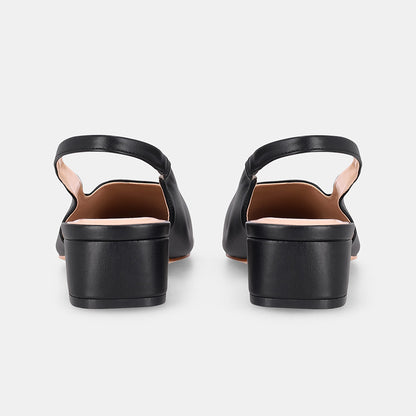 Memphis Slingback Block - Black