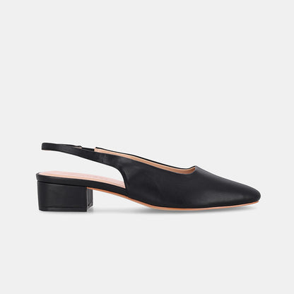 Memphis Slingback Block - Black