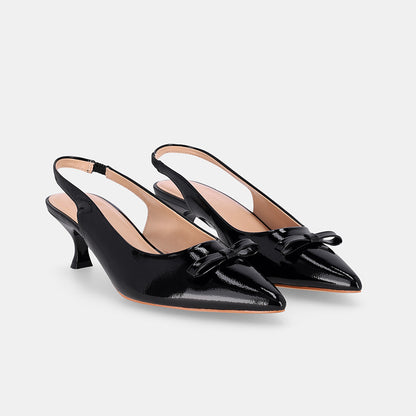 Detroit Slingback Heel - Black