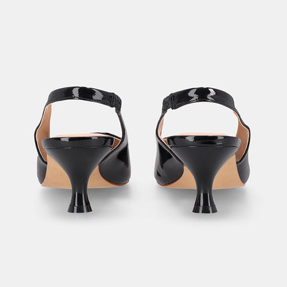 Detroit Slingback Heel - Black