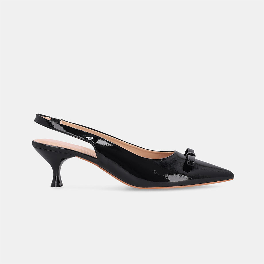 Detroit Slingback Heel - Black