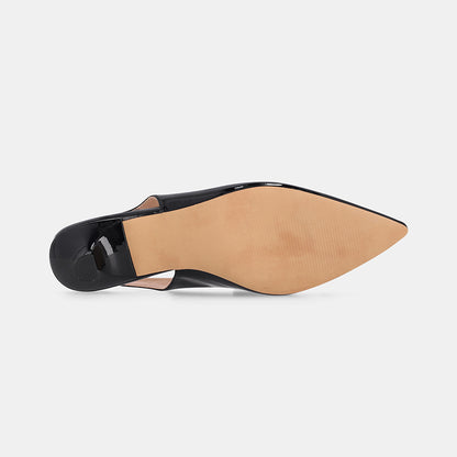 Detroit Slingback Heel - Black
