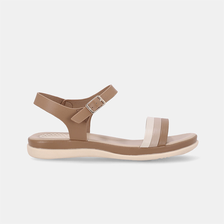 Colerin One Strap Sandal-Camel