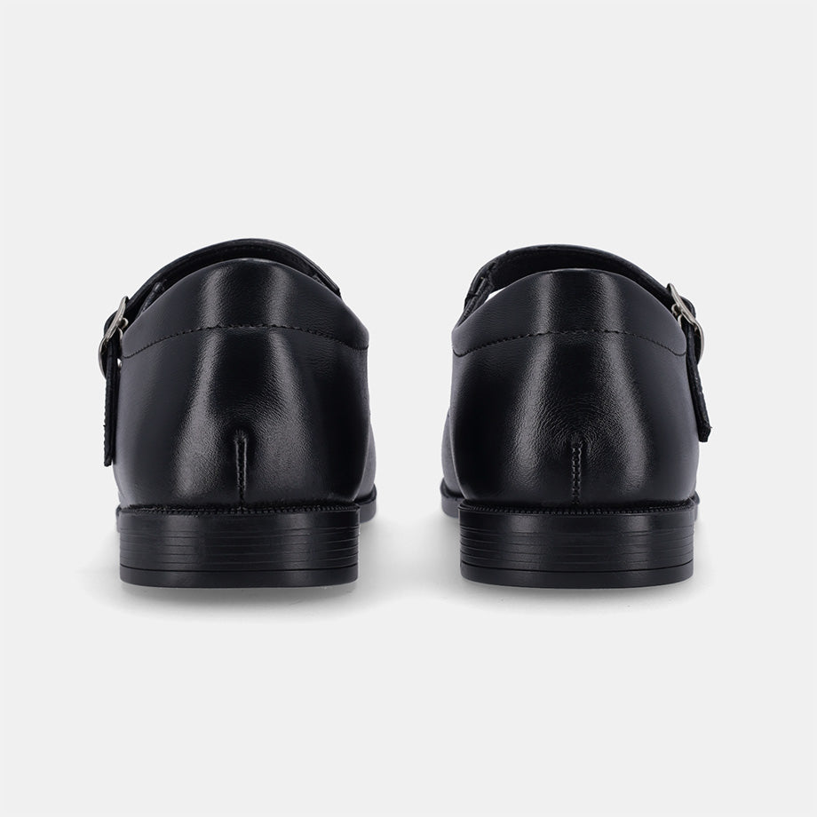 Sara Ladies School Shoe - Black