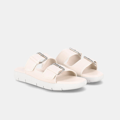 Franca Double Strap Sandal - Cream