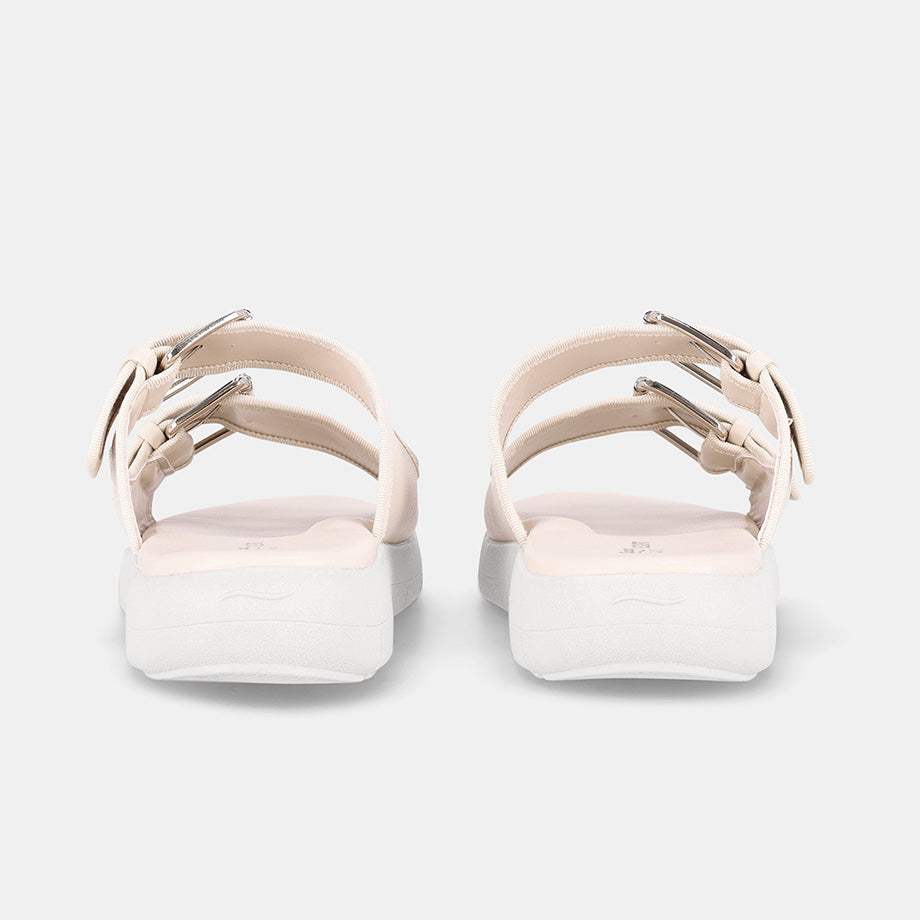 Franca Double Strap Sandal - Cream