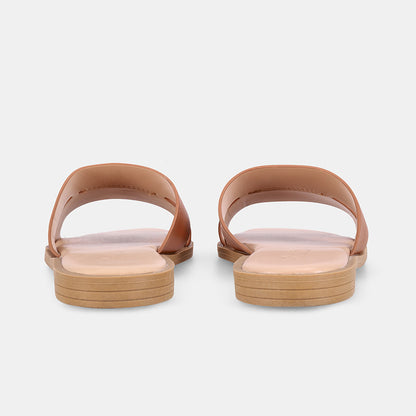 Odilia Cross Strap Sandal – Tan