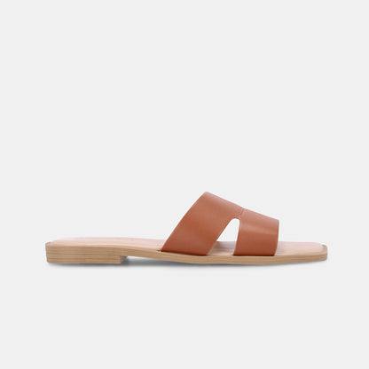 Odilia Cross Strap Sandal – Tan