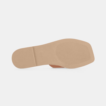 Odilia Cross Strap Sandal – Tan