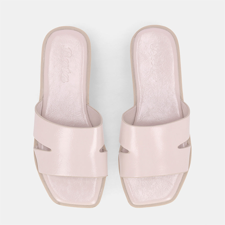 Odilia Cross Strap Sandal - White
