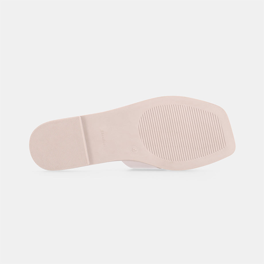 Odilia Cross Strap Sandal - White