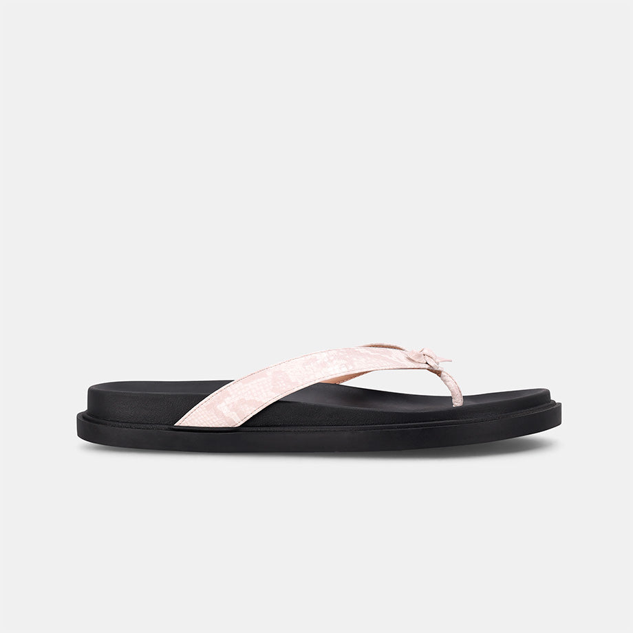 Blacke Slip On Sandal - White