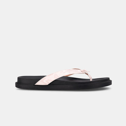 Blacke Slip On Sandal - White