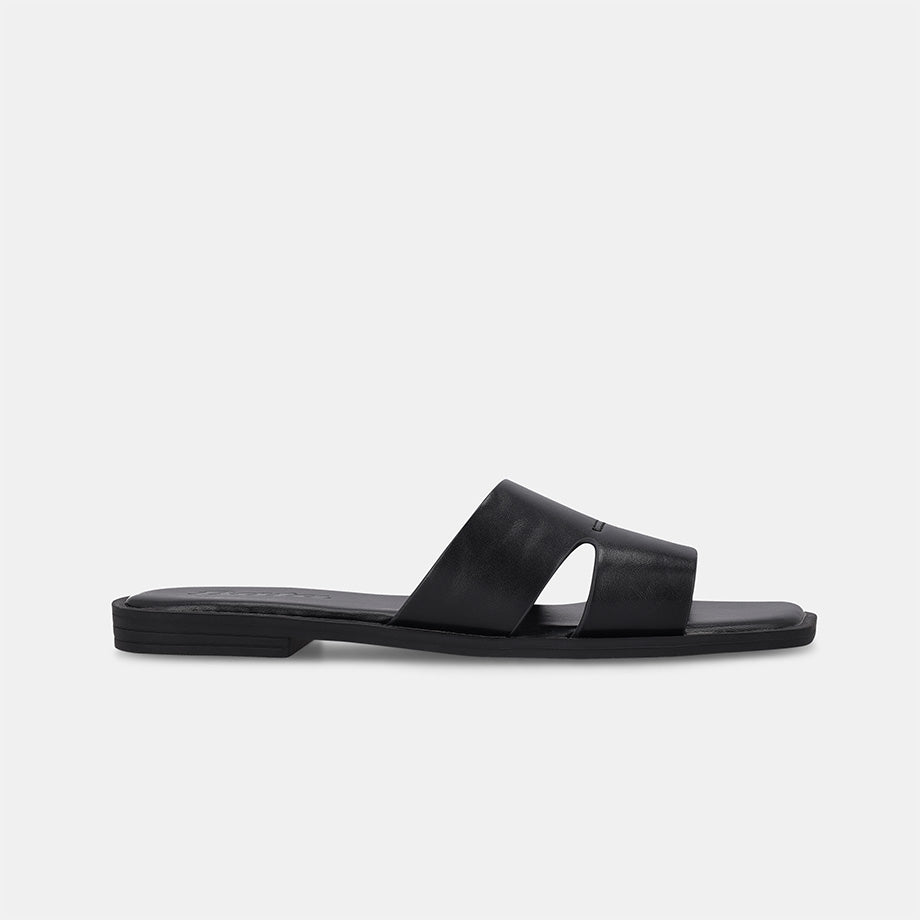 Odilia Cross Strap Sandal -Black