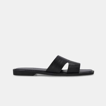 Odilia Cross Strap Sandal -Black