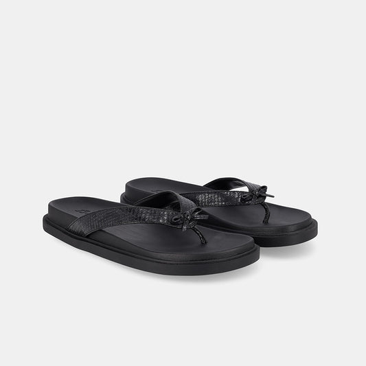 Blacke Slip On Sandal - Black