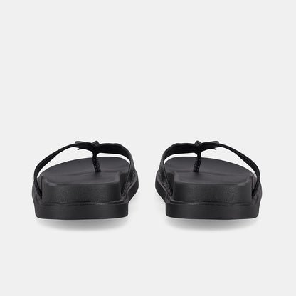 Blacke Slip On Sandal - Black