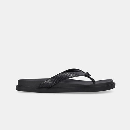 Blacke Slip On Sandal - Black