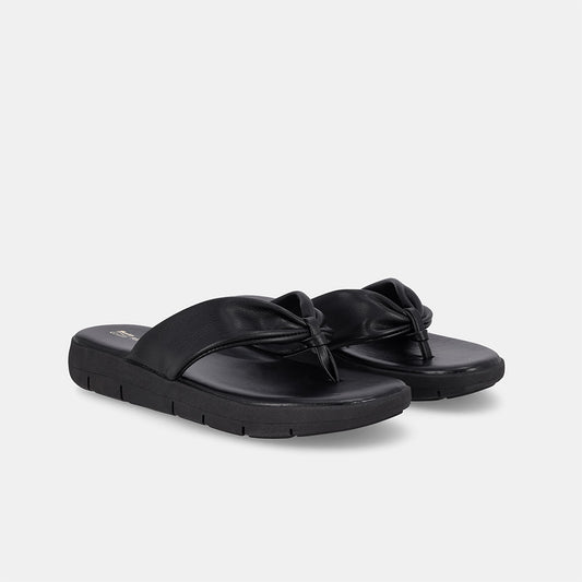 Franca Metallic Sandal - Black