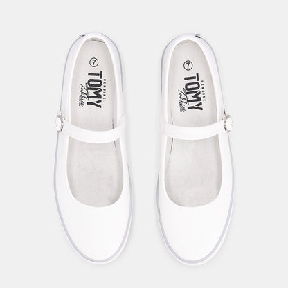 Elisa Mary Jane Sneaker - White
