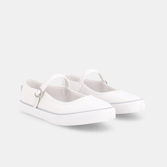 Elisa Mary Jane Sneaker - White