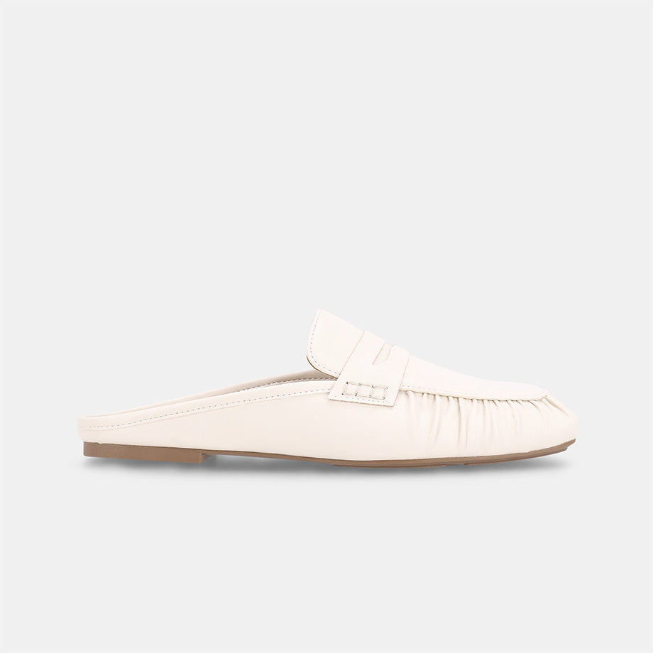London Mule Loafer - Cream