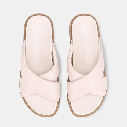 Irma Crossover Sandal - Cream