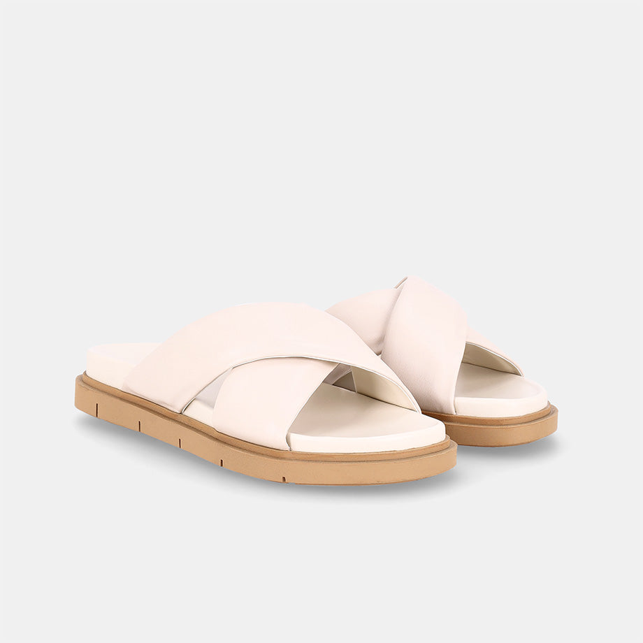 Irma Crossover Sandal - Cream
