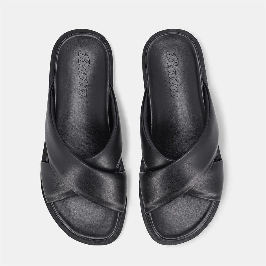 Irma Crossover Sandal - Black