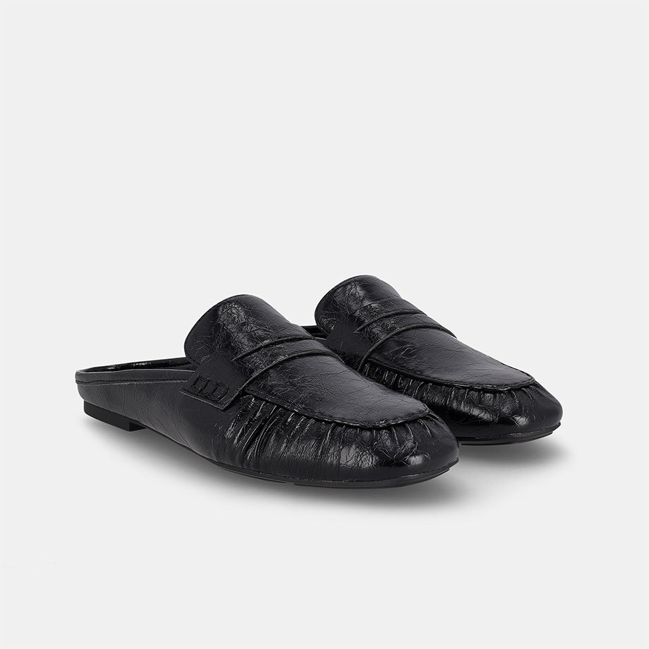 London Mule Loafer - Black