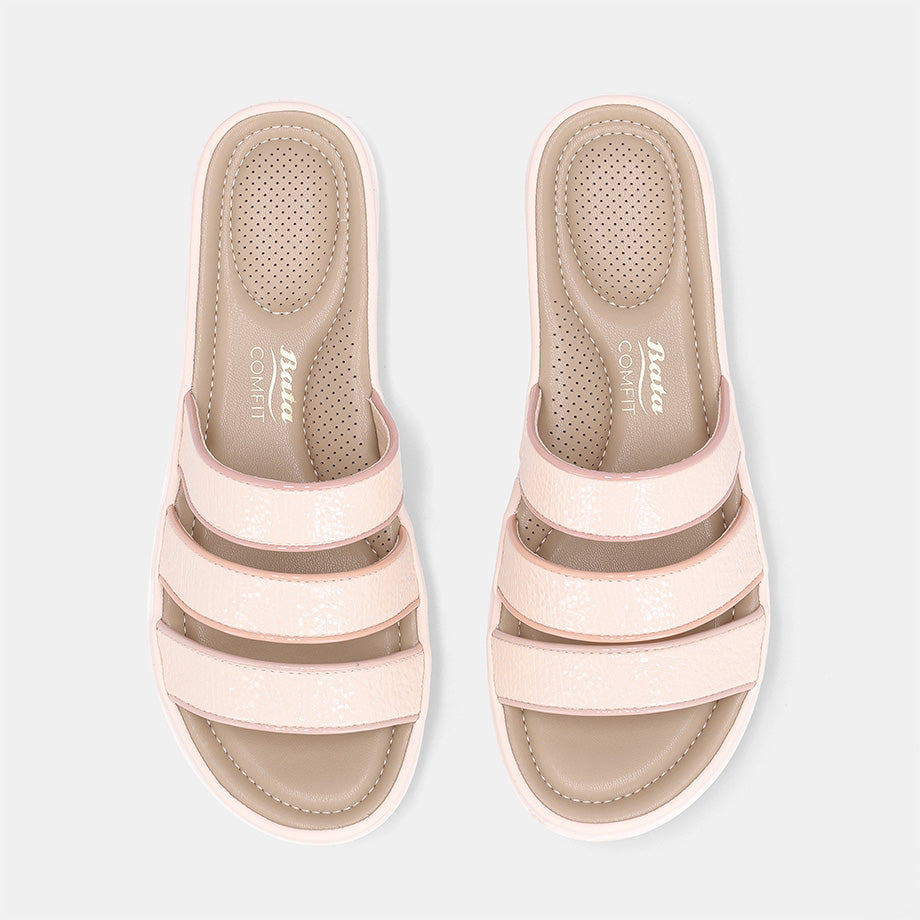 Carissly Off-White Slip on Sandal