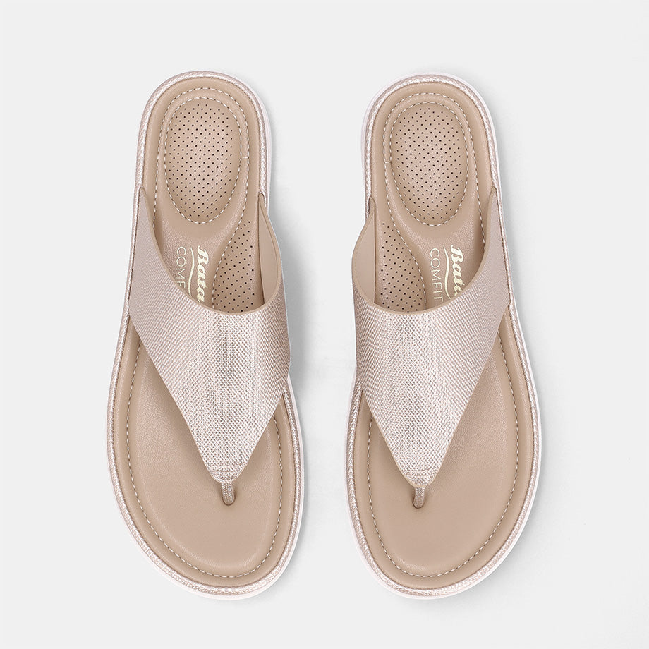 Carissly Thong Slip-on Sandal-Gold