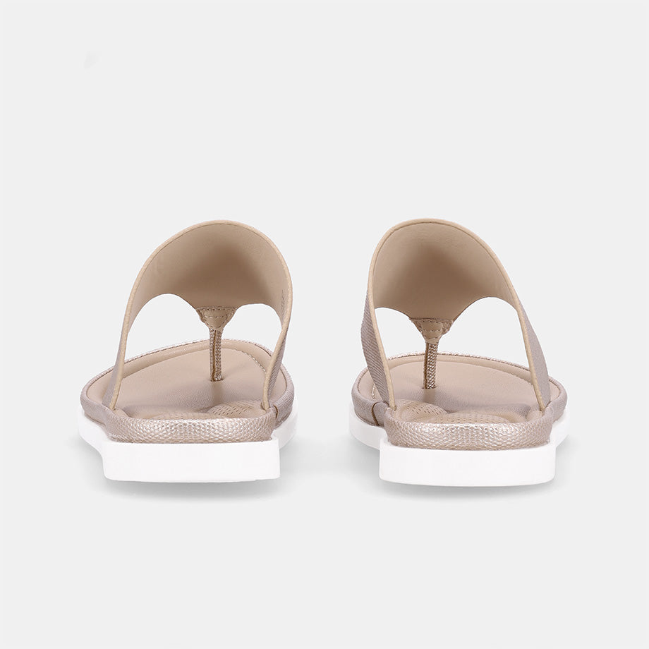 Carissly Thong Slip-on Sandal-Gold