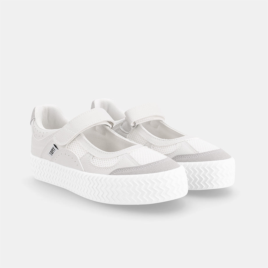 Charley Mary Jane Sneaker - White