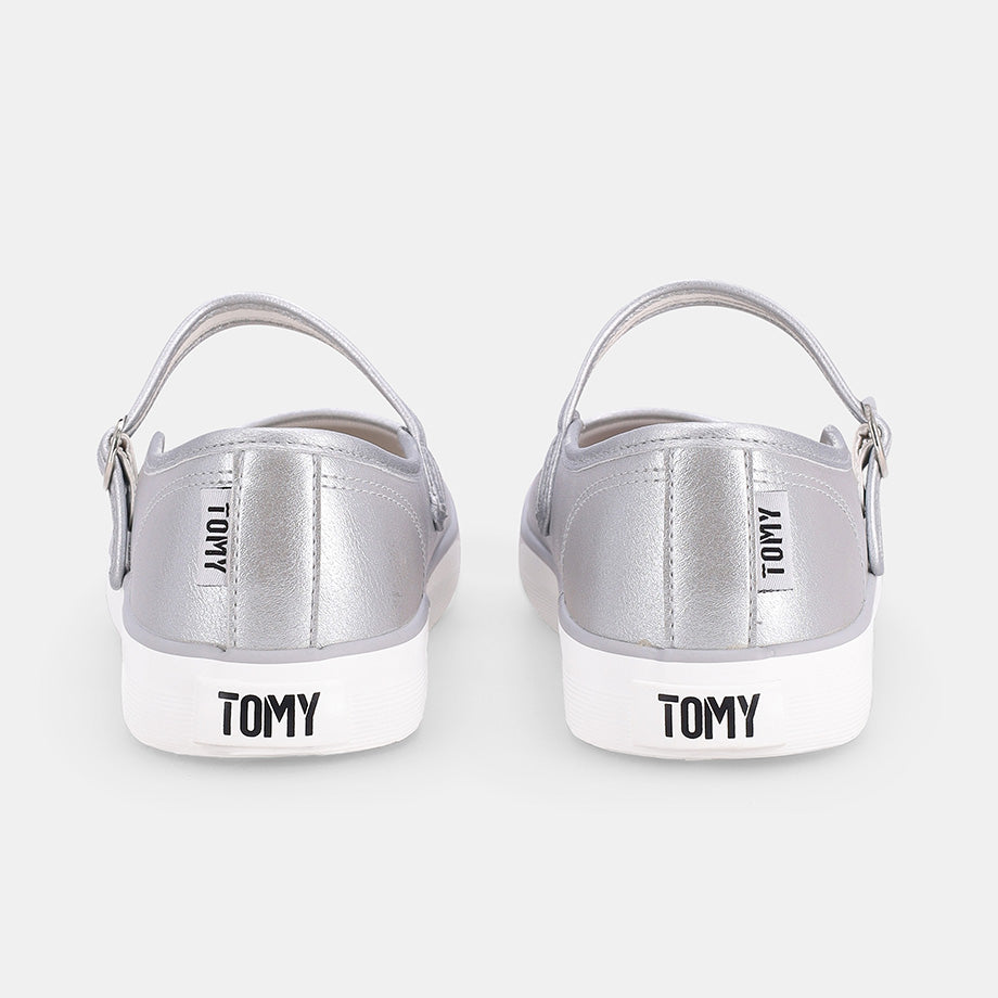 Elisa Mary Jane Sneaker - Silver