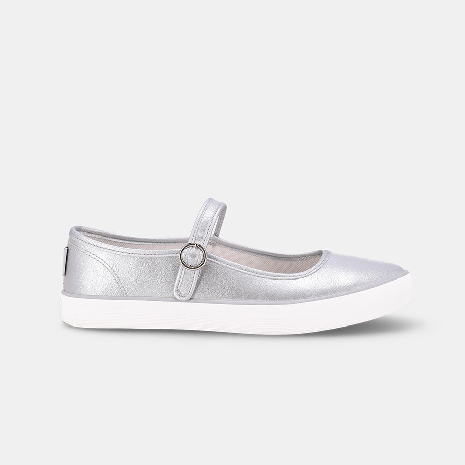 Elisa Mary Jane Sneaker - Silver