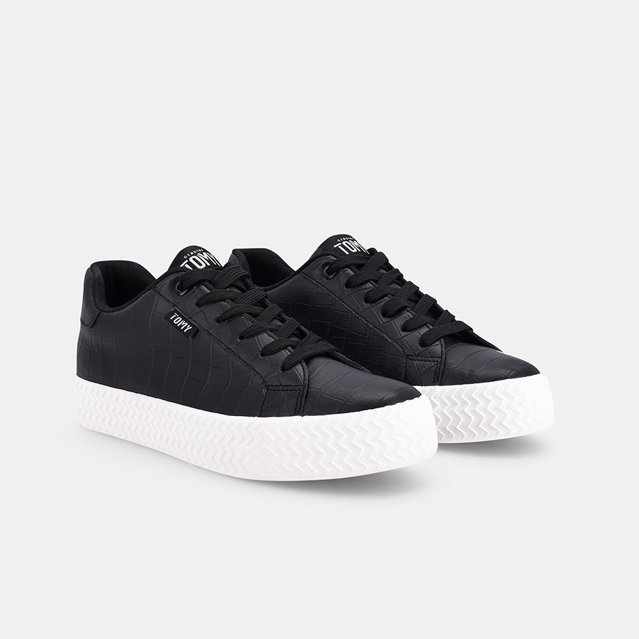 Taylor Sneaker - Black Croc