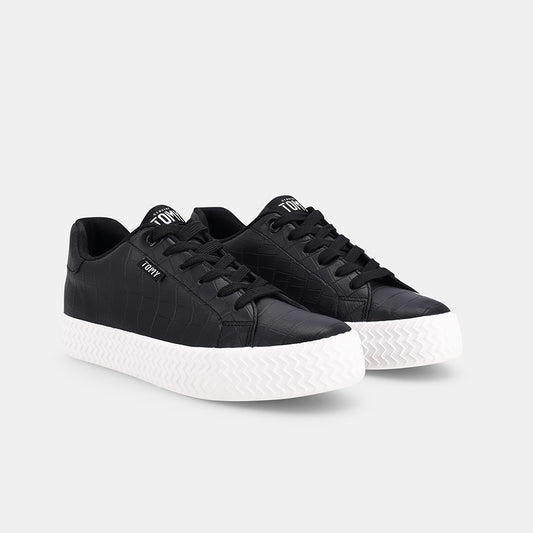 Taylor Sneaker - Black Croc
