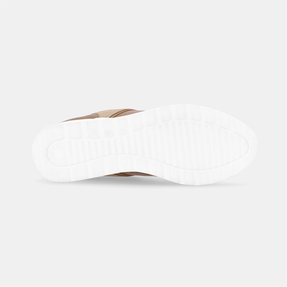 New Star Wedge Lace-up Sneaker - Beige