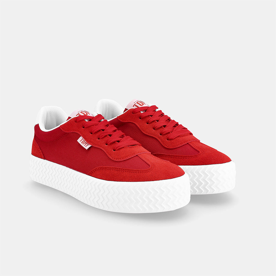 Sidney Platform Sneaker - Red