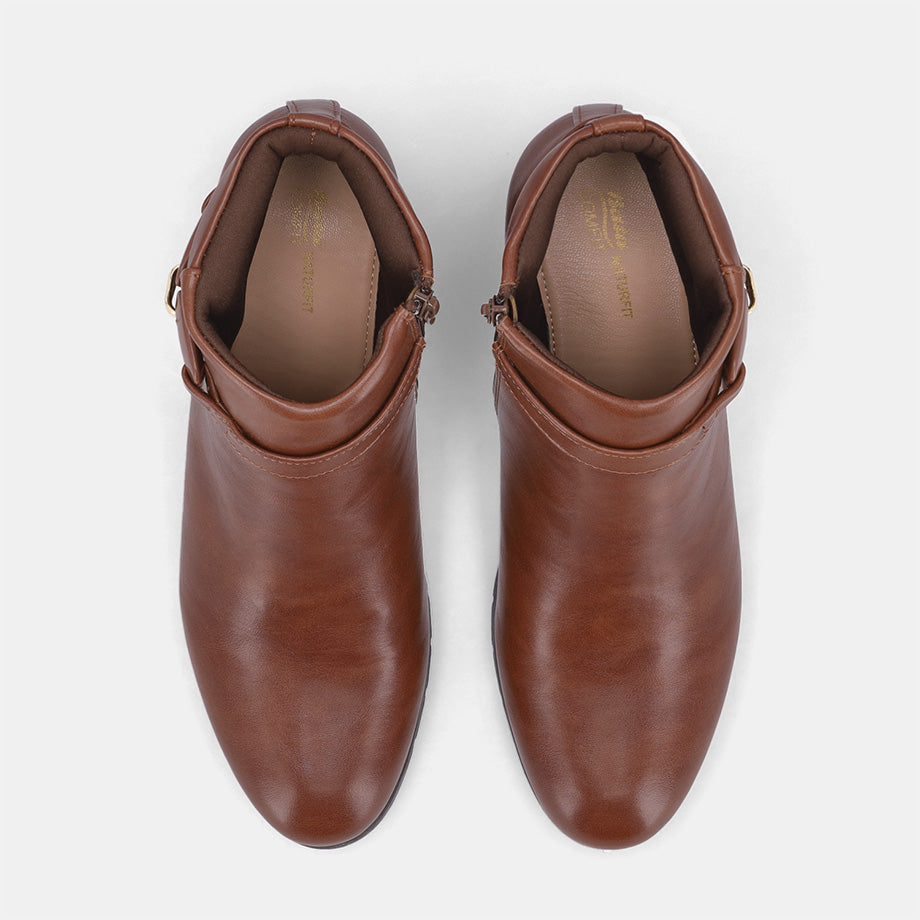 Florence Block Boot - Brown