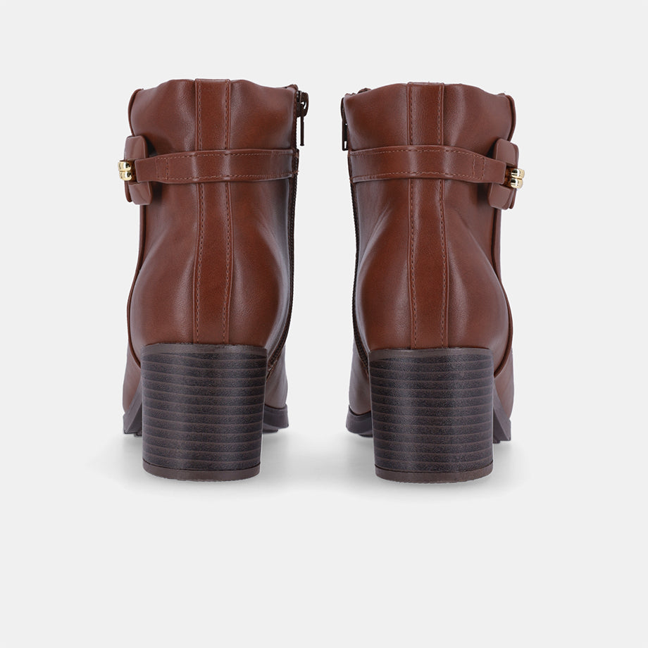 Florence Block Boot - Brown
