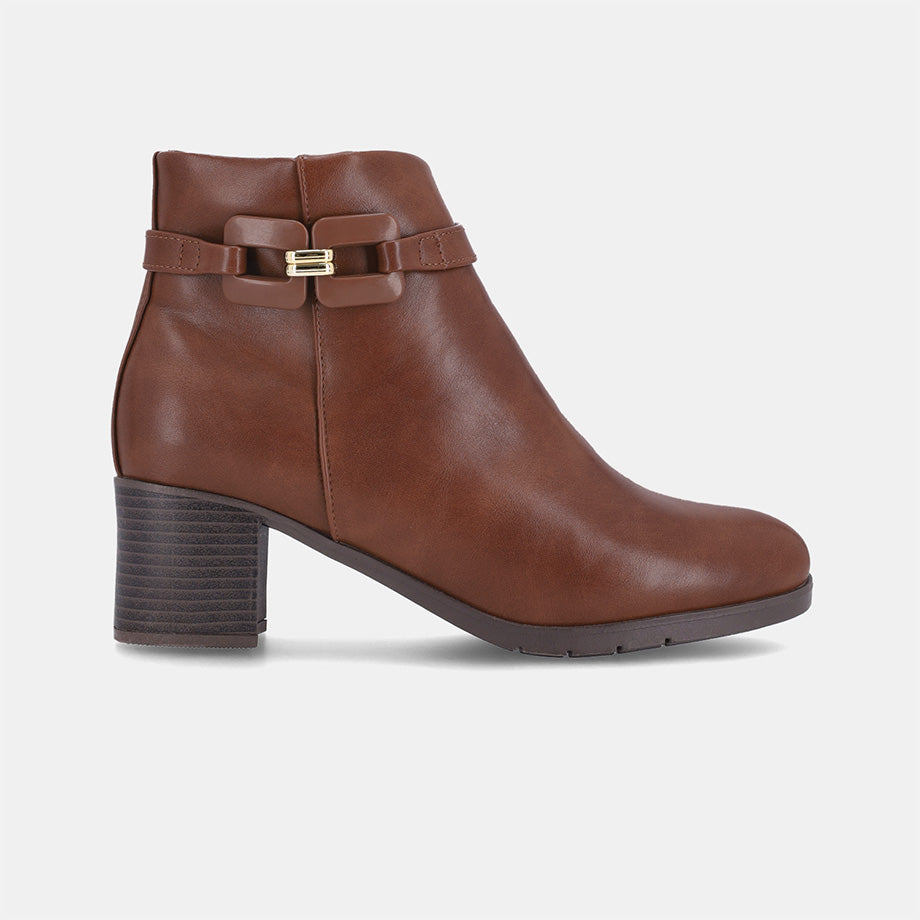 Florence Block Boot - Brown