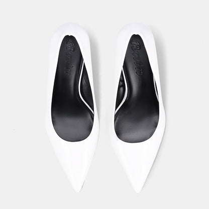 York Wedge Court Shoe - White