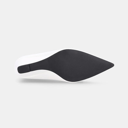 York Wedge Court Shoe - White